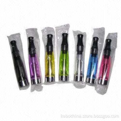 CE4 Clearomizers, Works with 510/eGo-e Cigarettes, 7 Colors are Available, Can Hold 1.6mL E-liquid